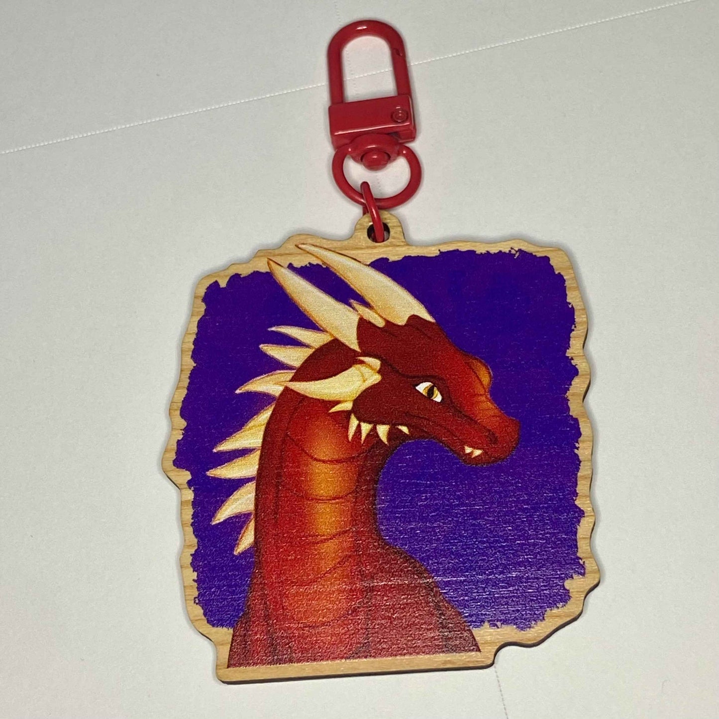 2.5" Wooden Keychain - Dragon