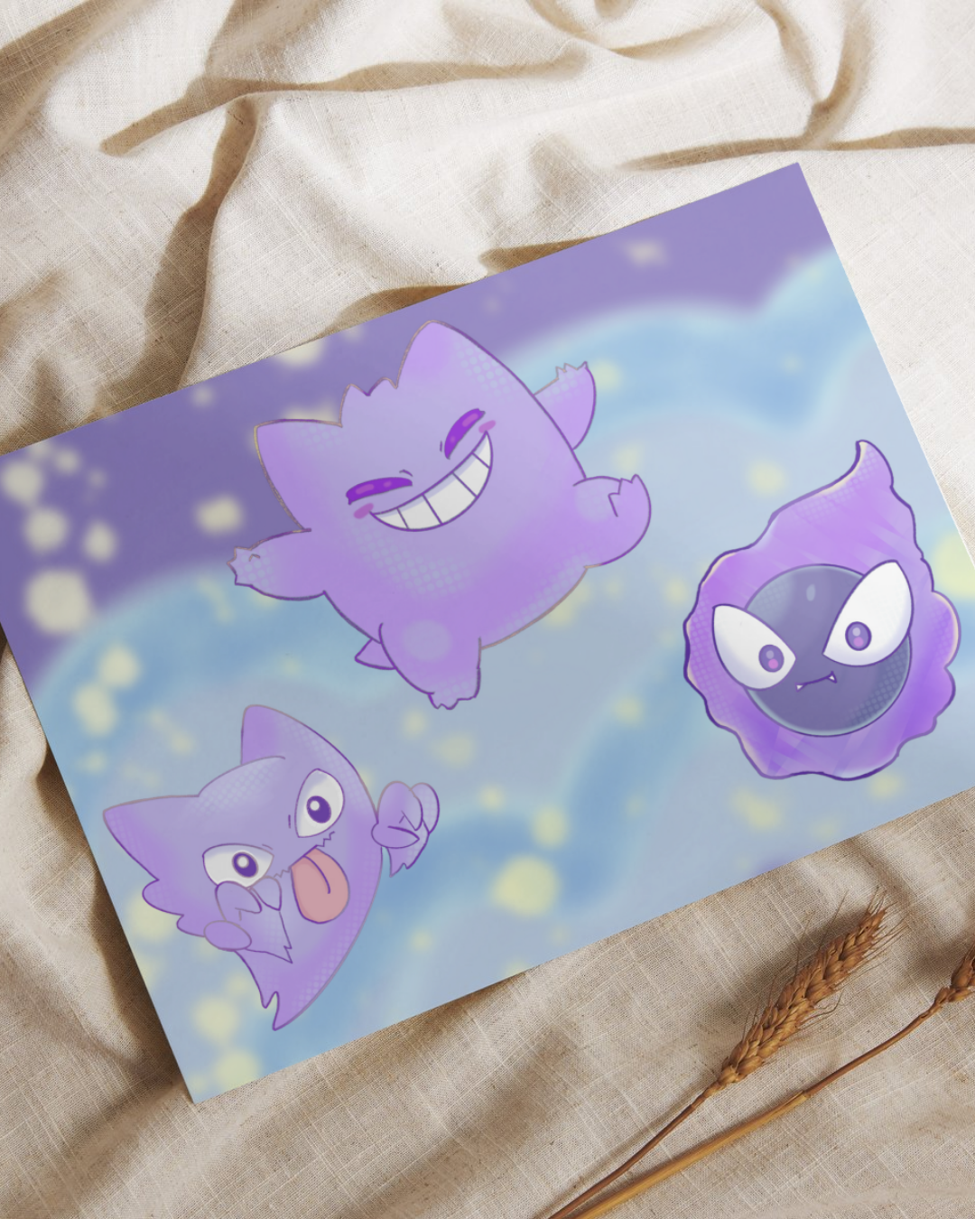 Ghostly Trio Art Print