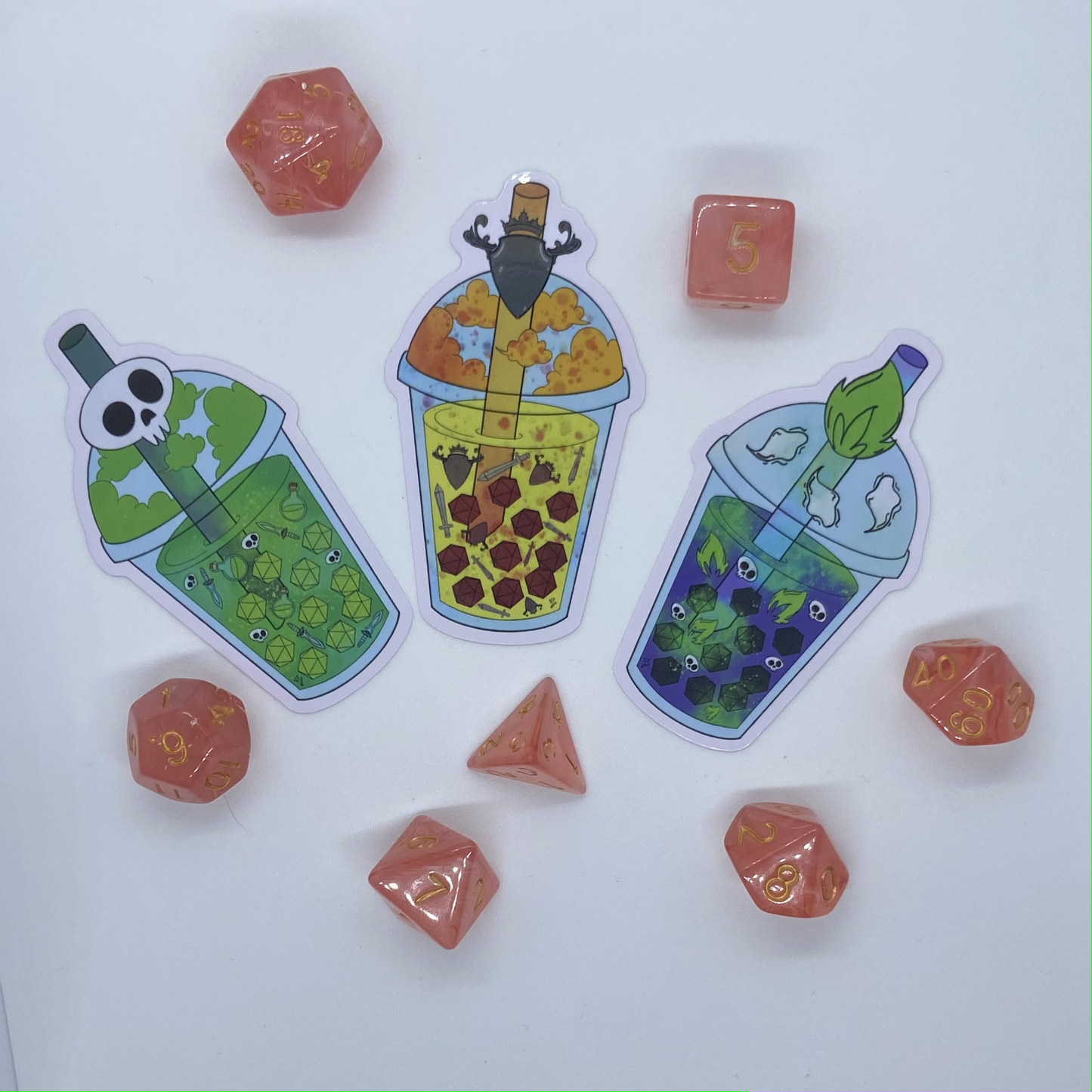 D&D Boba Vinyl Stickers.