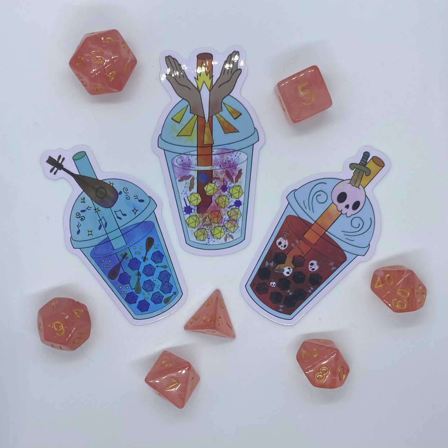 D&D Boba Vinyl Stickers