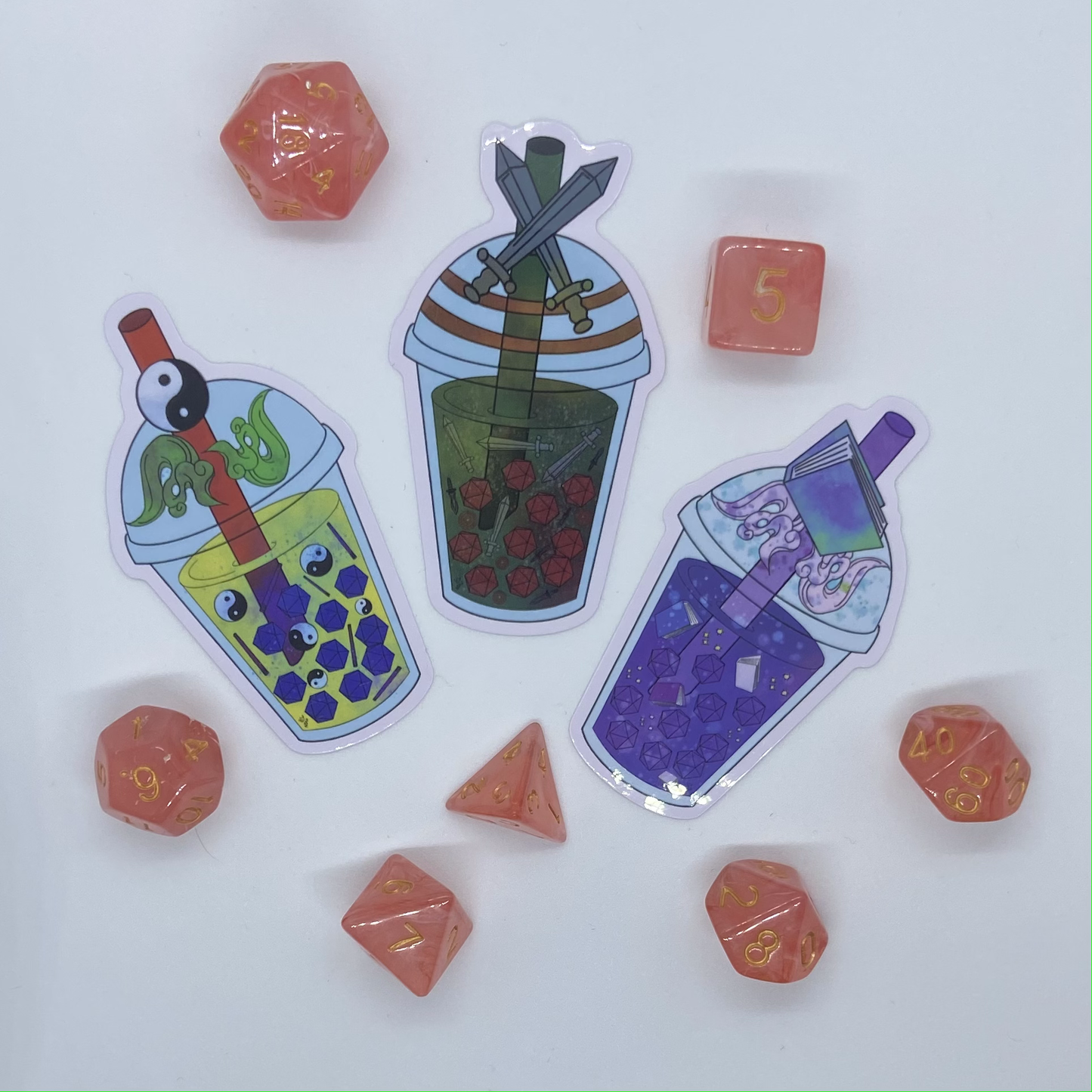D&D Boba Vinyl Stickers